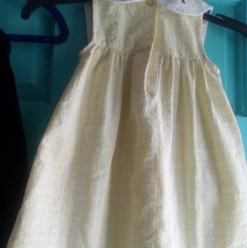 OLD Navy black toddler dress and baby crew yellow gingham dress. Both size 2T